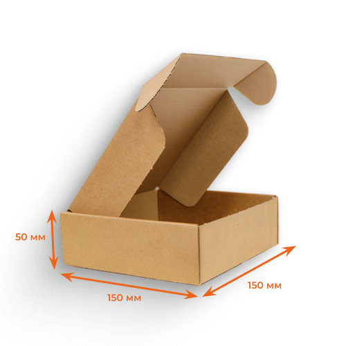 Купить Короб с ушками 150х150х50 мм Т23Е бурый