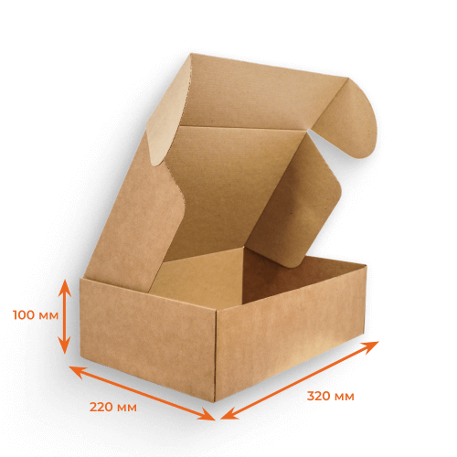 Купить Короб с ушками 320х220х100 мм Т23Е бурый