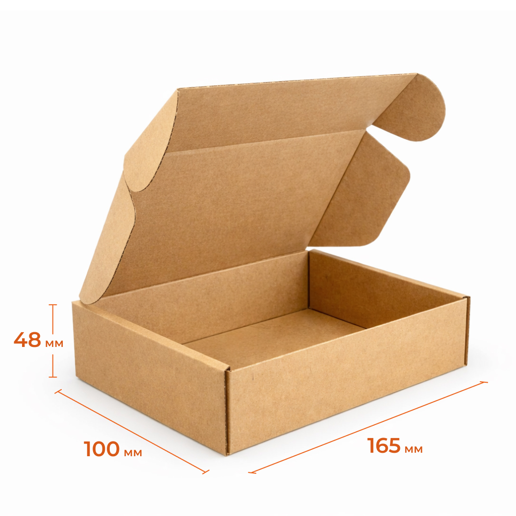 Купить Короб с ушками 165х100х48 мм Т23Е бурый