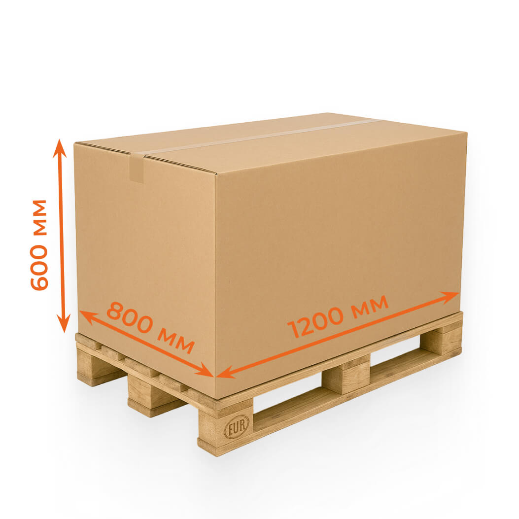 Купить Гофрокороб 1200х800х600 мм П32ВС бурый