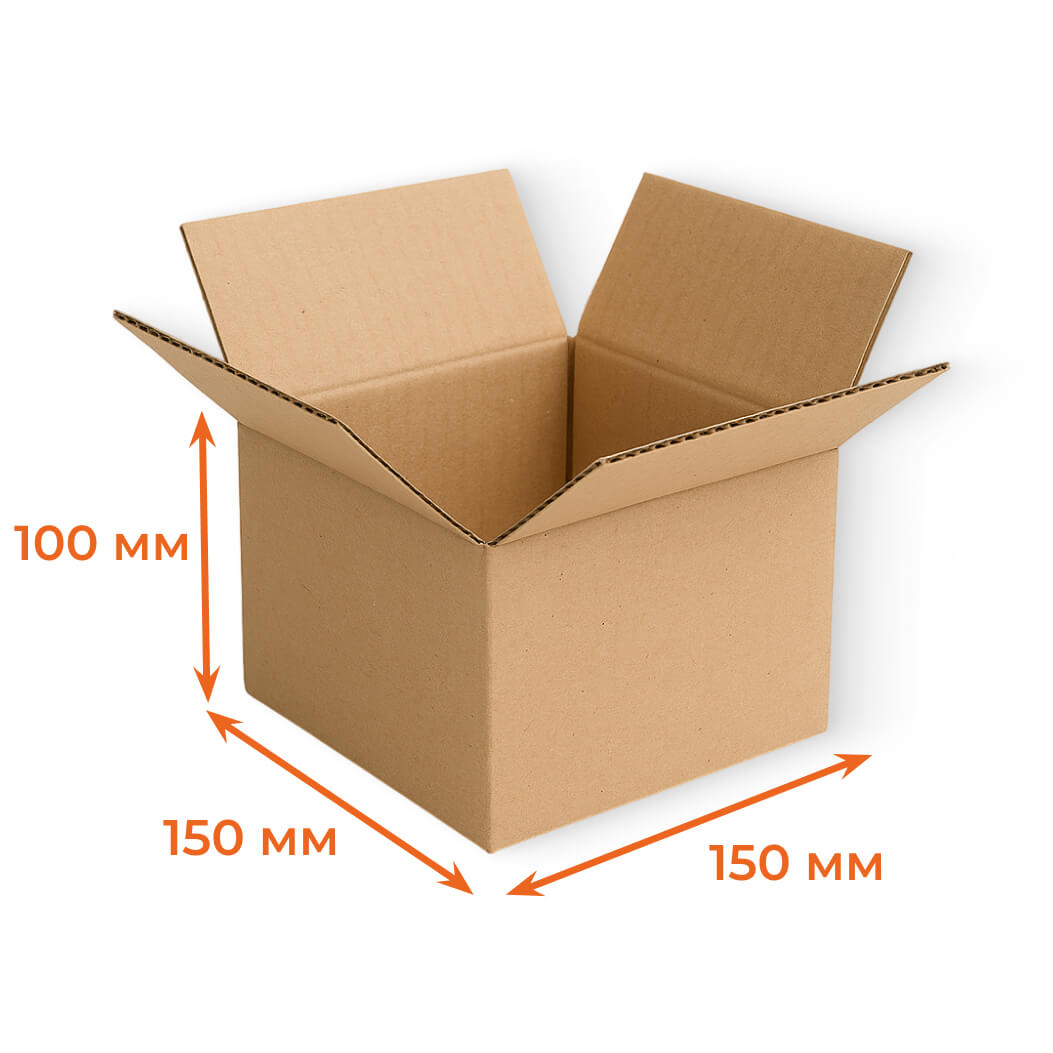 Купить Гофрокороб 150х150х100 мм Т22В бурый