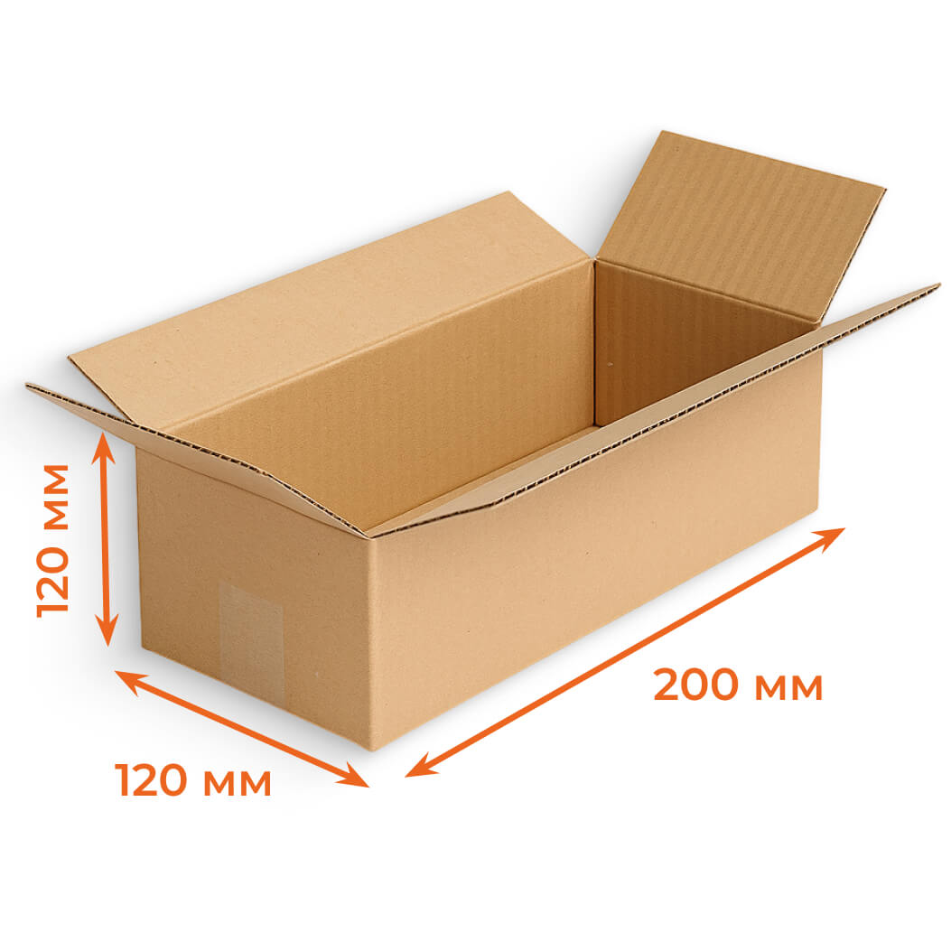 Купить Гофрокороб 200х120х120 мм Т23В бурый