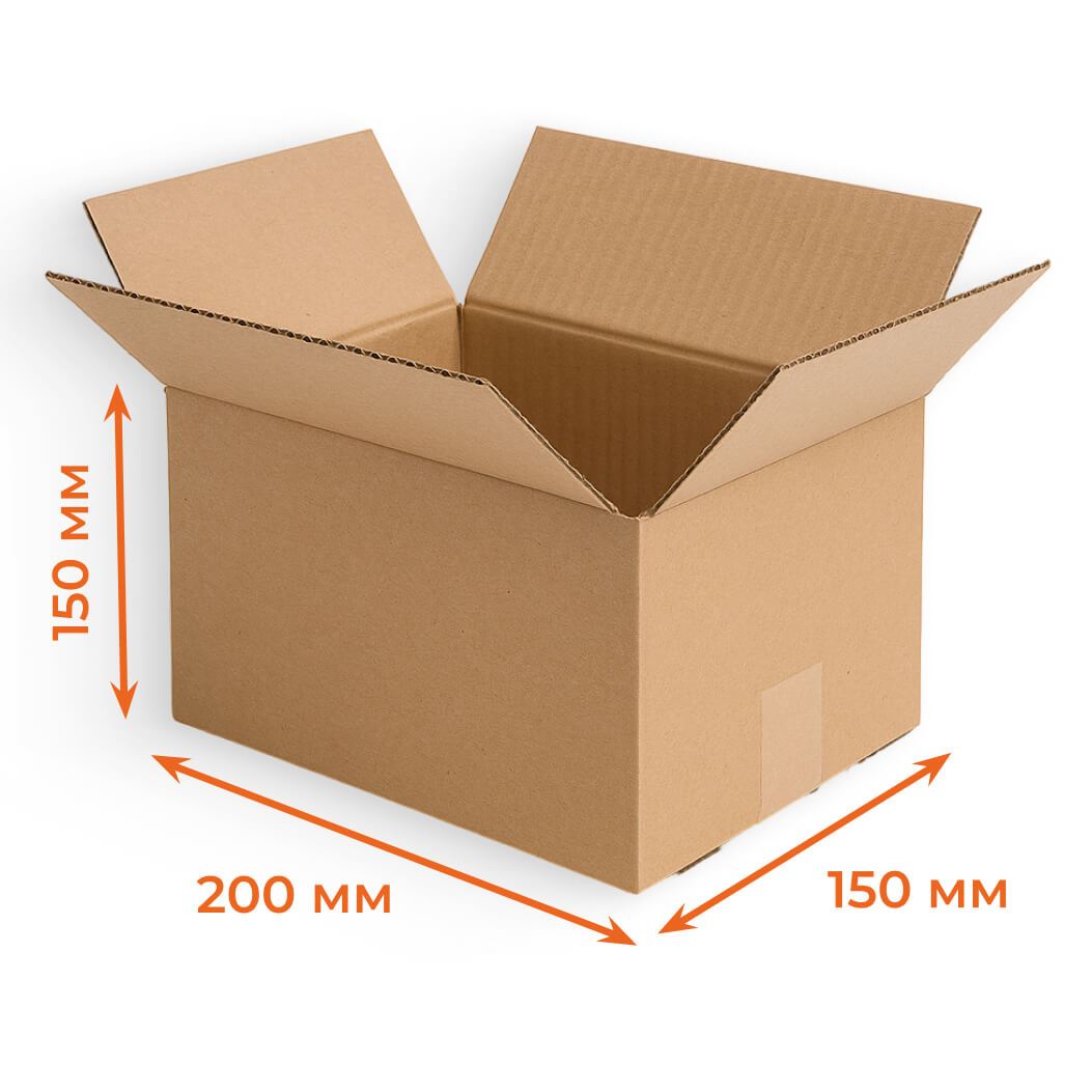 Купить Гофрокороб 200х150х150 мм Т22В бурый