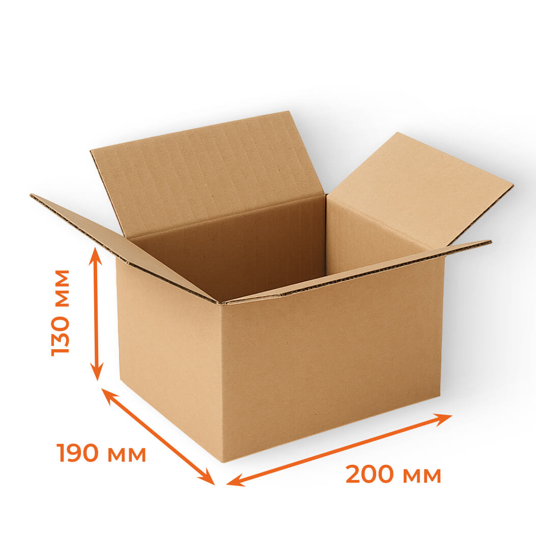 Купить Гофрокороб 200х190х130 мм Т23В бурый