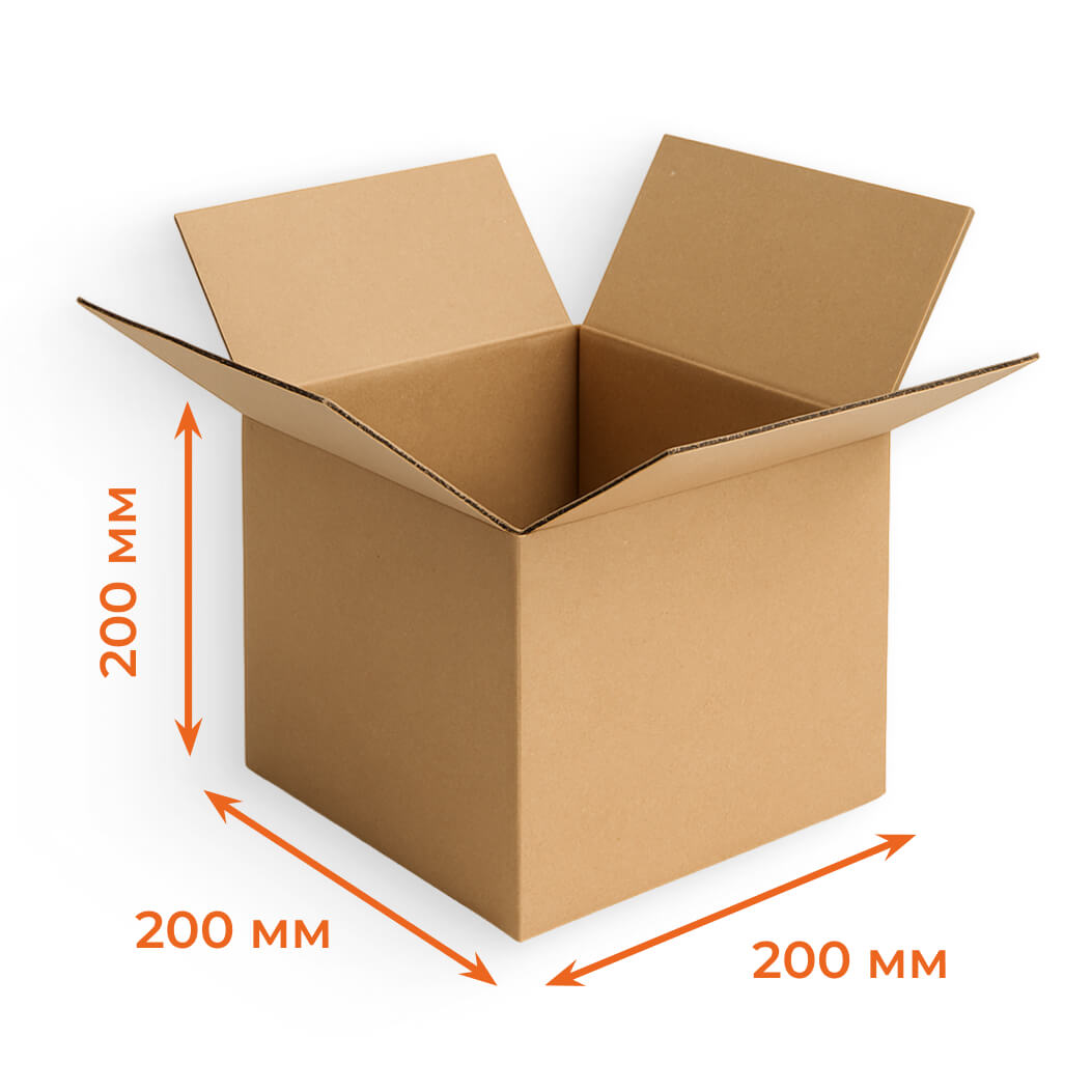 Купить Гофрокороб 200х200х200 мм Т23В бурый