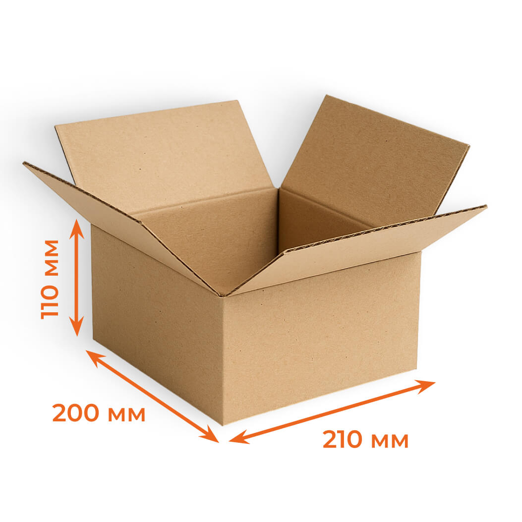 Купить Гофрокороб 210х200х110 мм Т23В бурый