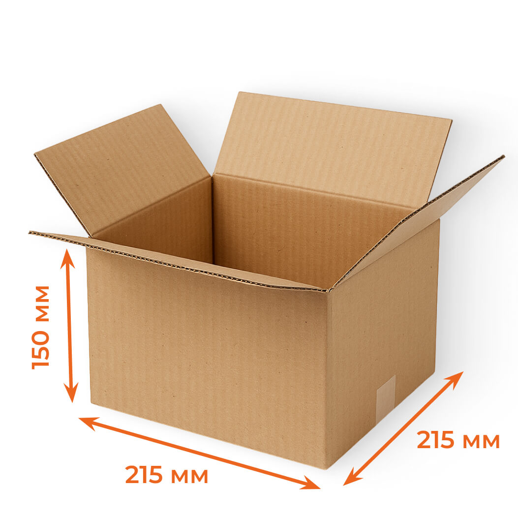 Купить Гофрокороб 215х215х150 мм Т23В бурый