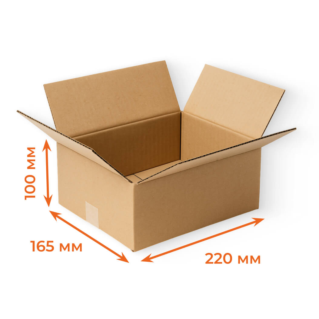 Купить Гофрокороб 220х165х100 мм Т23В бурый