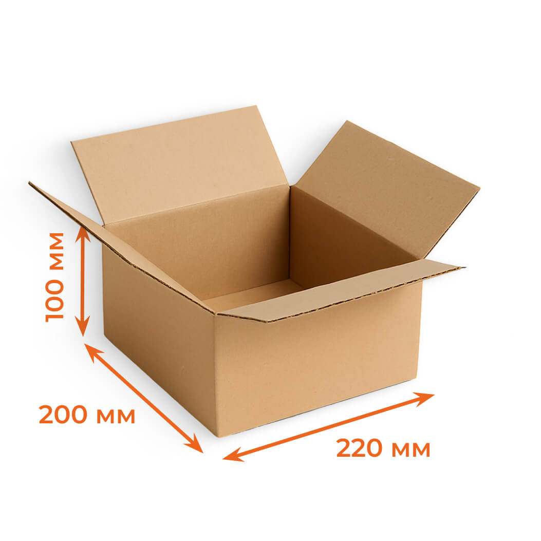 Купить Гофрокороб 220х200х100 мм Т23В бурый