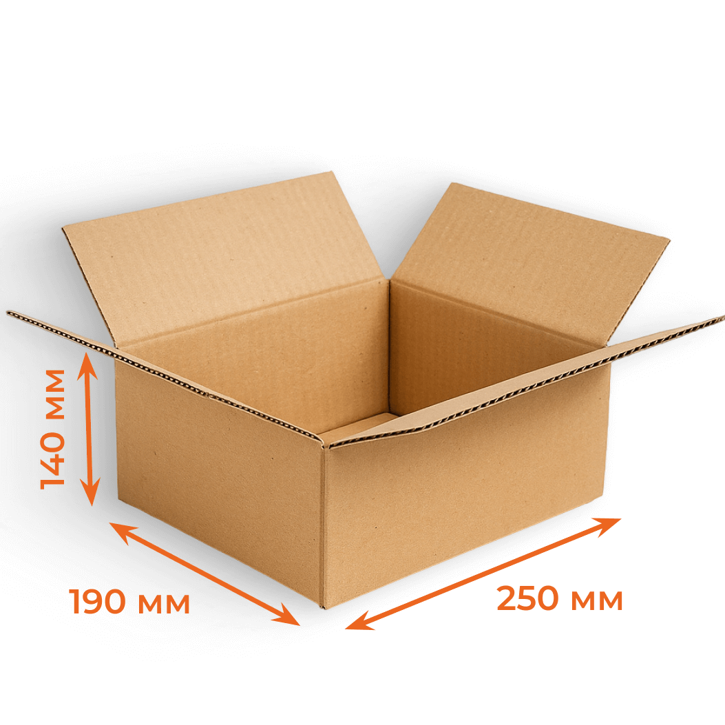 Купить Гофрокороб 250х190х140 мм Т23В бурый