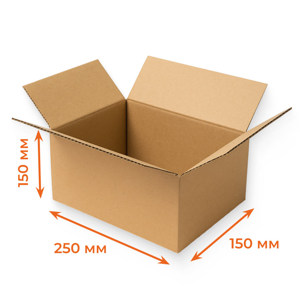 Купить Гофрокороб 250х150х150 мм Т22В бурый