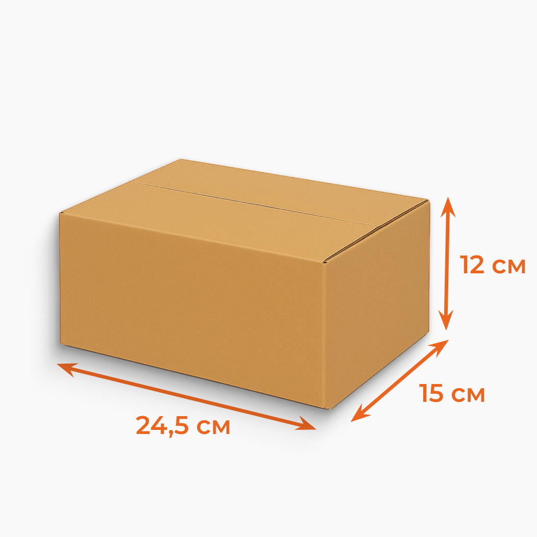 Купить Гофрокороб 245х150х120 мм Т23В бурый