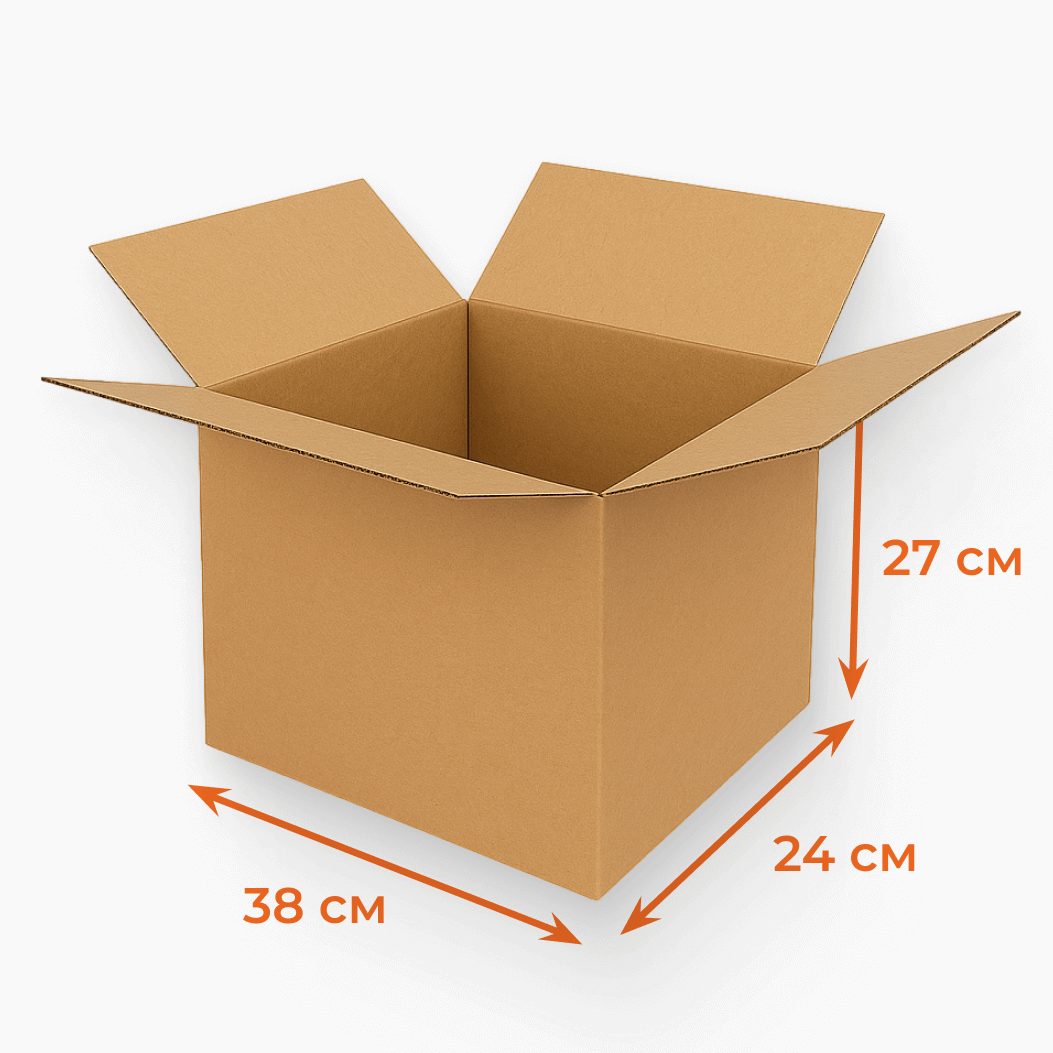 Купить Гофрокороб 380х240х270 мм П32ВС бурый