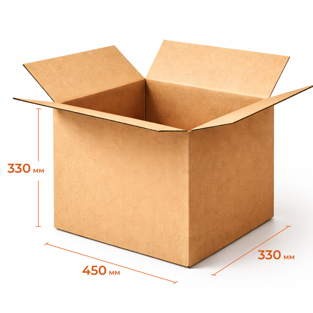 Купить Гофрокороб 450х330х330 мм Т23В бурый