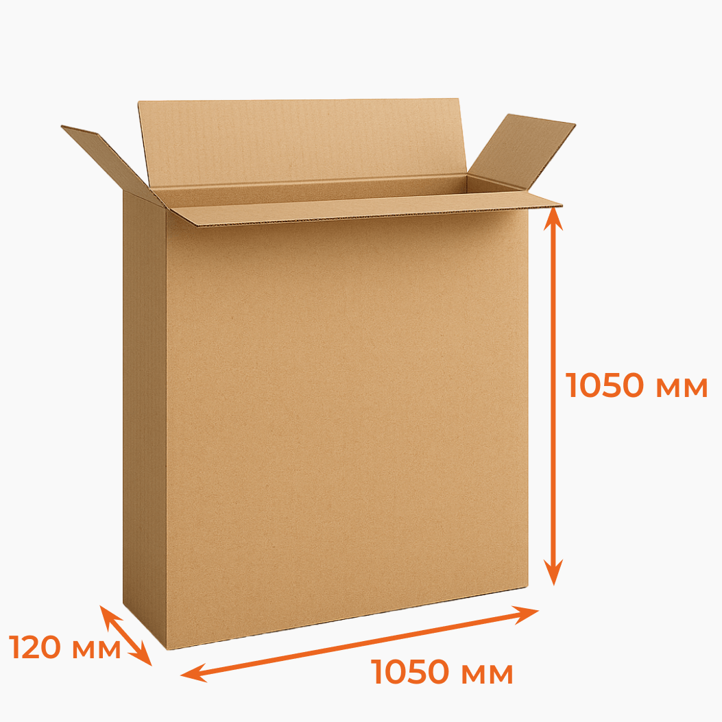 Купить Гофрокороб 1050х120х1050 мм П32ВС бурый