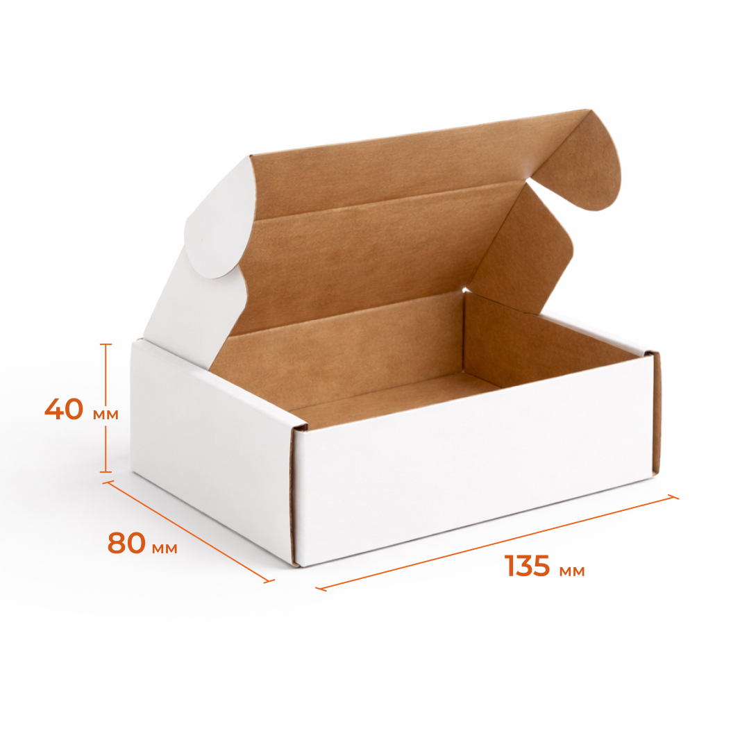 Купить Короб ушки 135х80х40 мм Т23Е белый