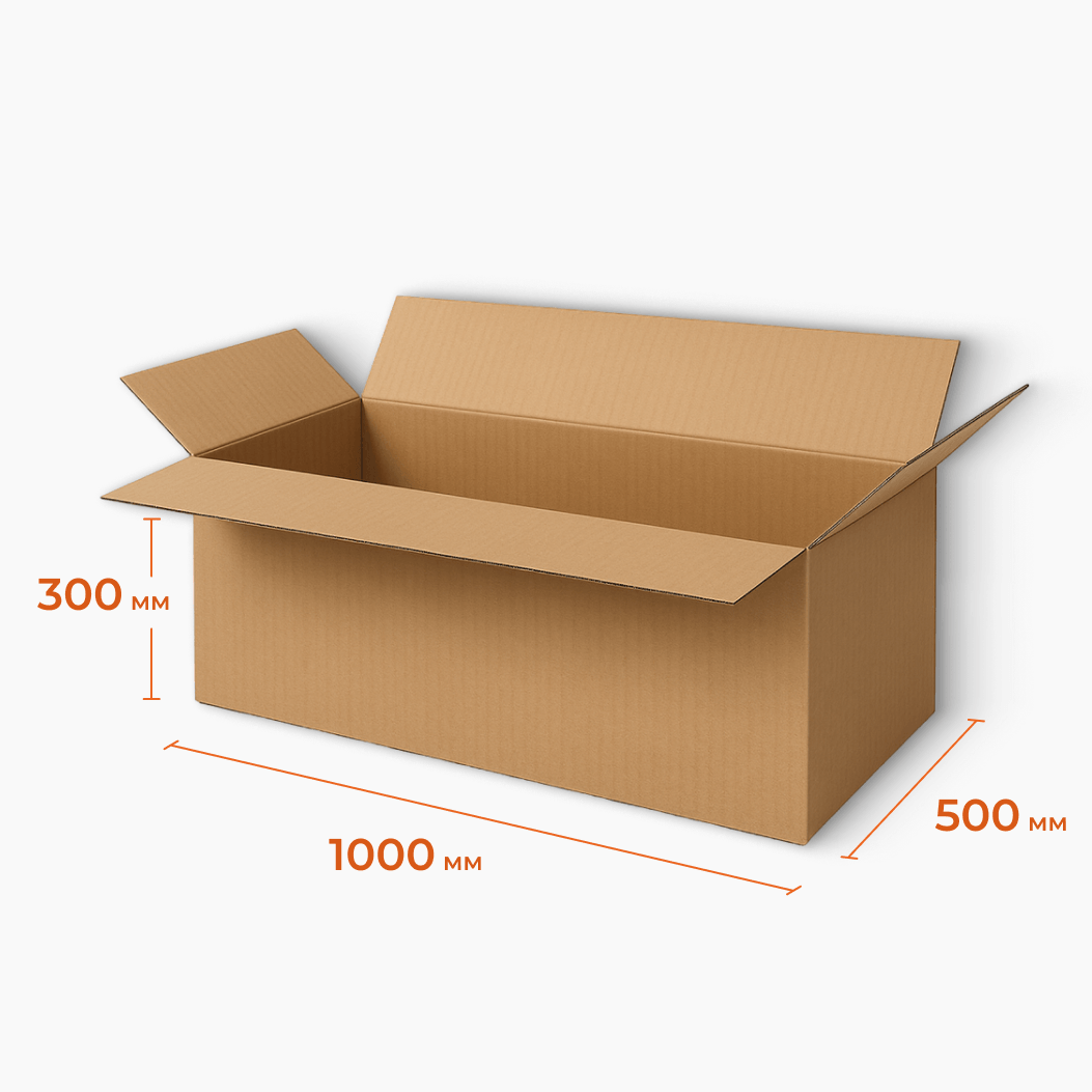 Купить Гофрокороб 1000х500х300 мм Т23В бурый