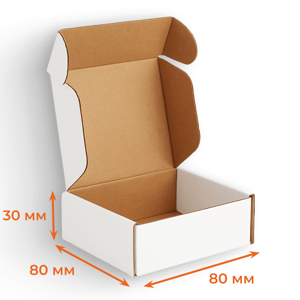 Купить Короб с ушками 80х80х30 мм Т23Е белый