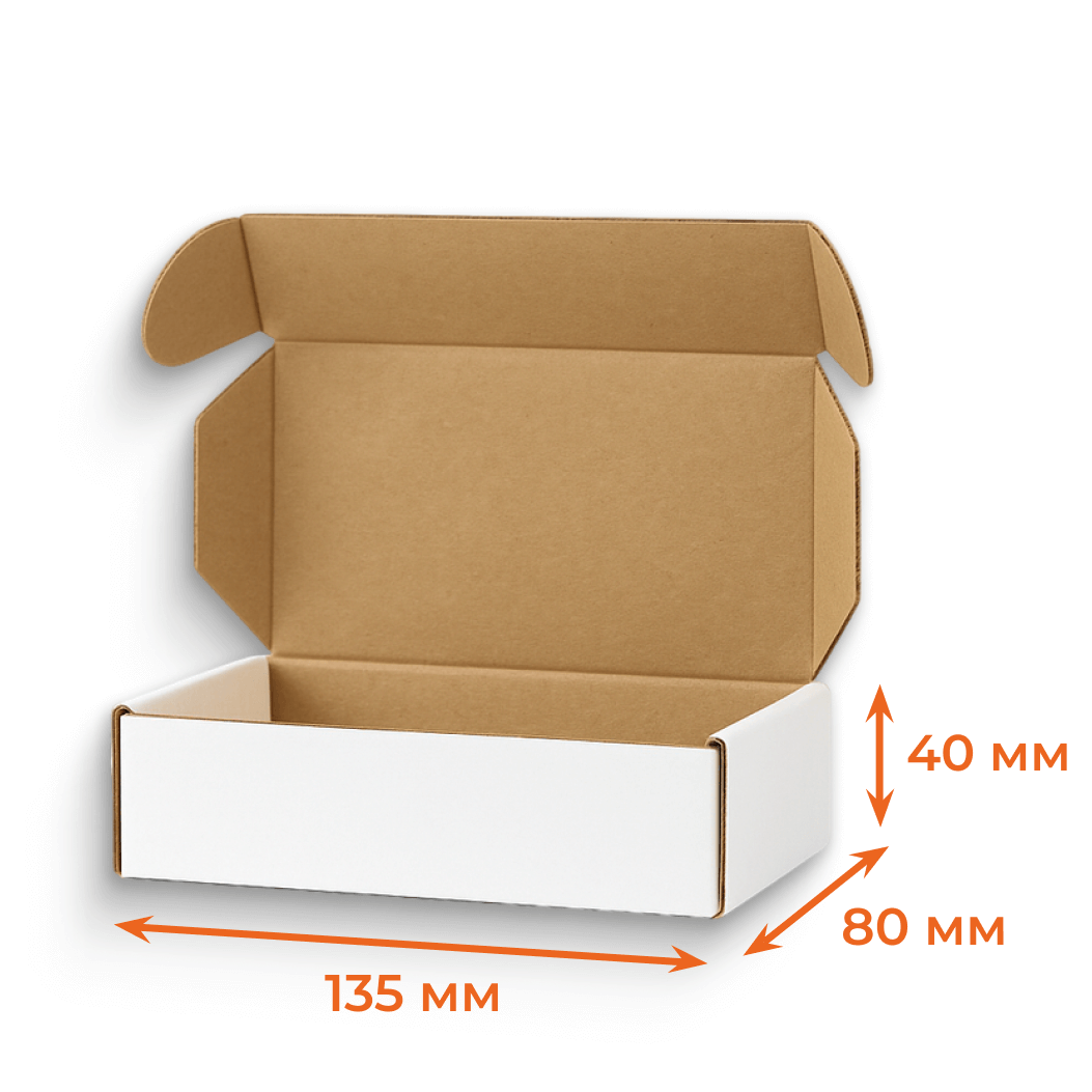 Купить Короб ушки 135х80х40 мм Т23Е белый