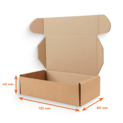 Купить Короб ушки 135х80х40 мм Т23Е бурый