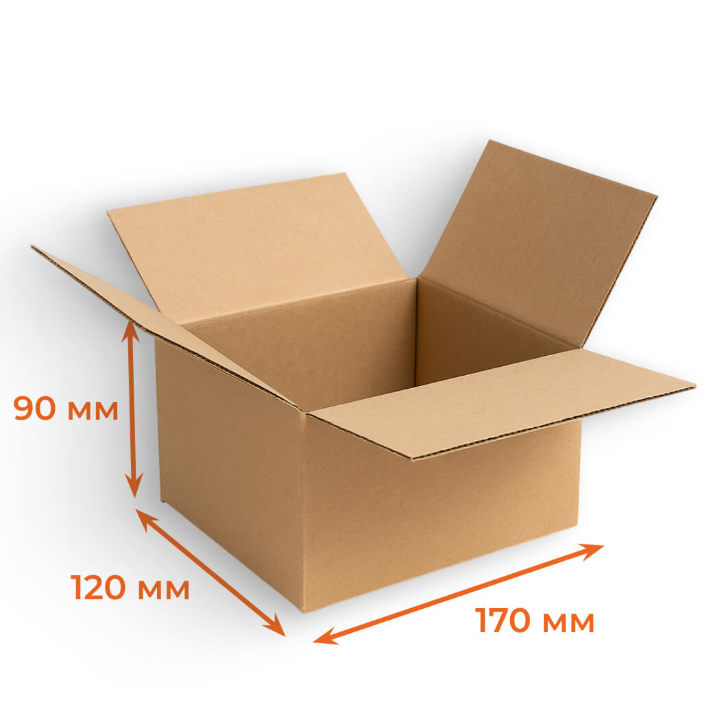 Купить Гофрокороб 170х120х90 мм Т22В бурый