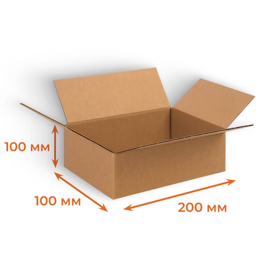 Купить Гофрокороб 200х100х100 мм Т22В бурый