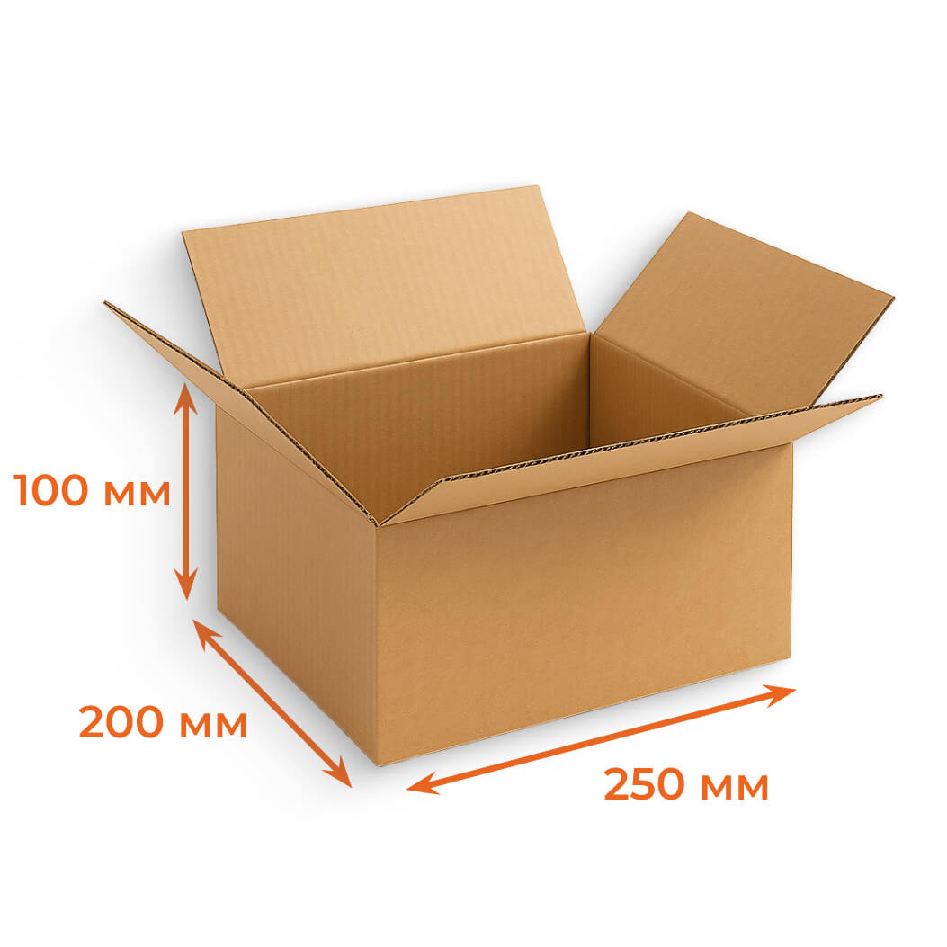 Купить Гофрокороб 250х200х100 мм Т22В бурый