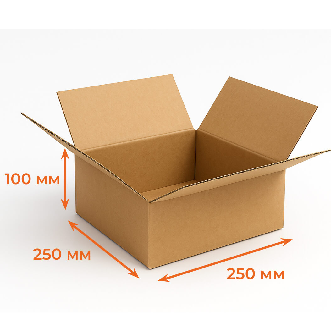 Купить Гофрокороб 250х250х100 мм Т22В бурый