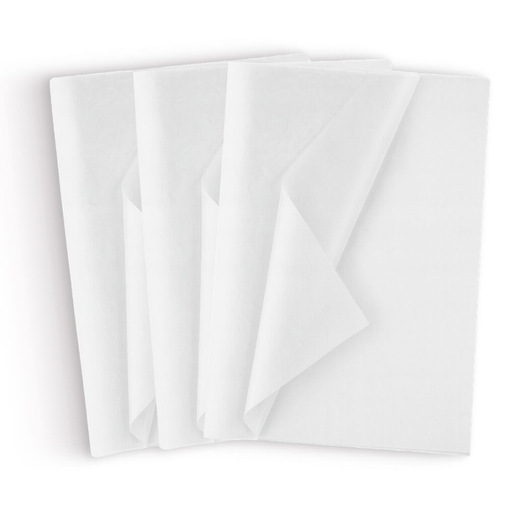 Купить Бумага тишью для упаковки, белая, 50х66 см, 20 г/м², 10 листов