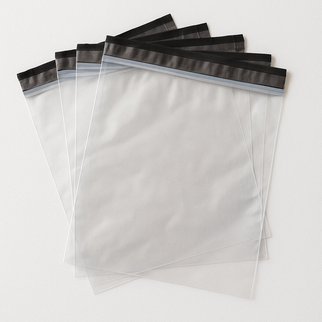 Купить Курьерский пакет 600х600+40мм, 50 мкм (100 шт) прозрачный